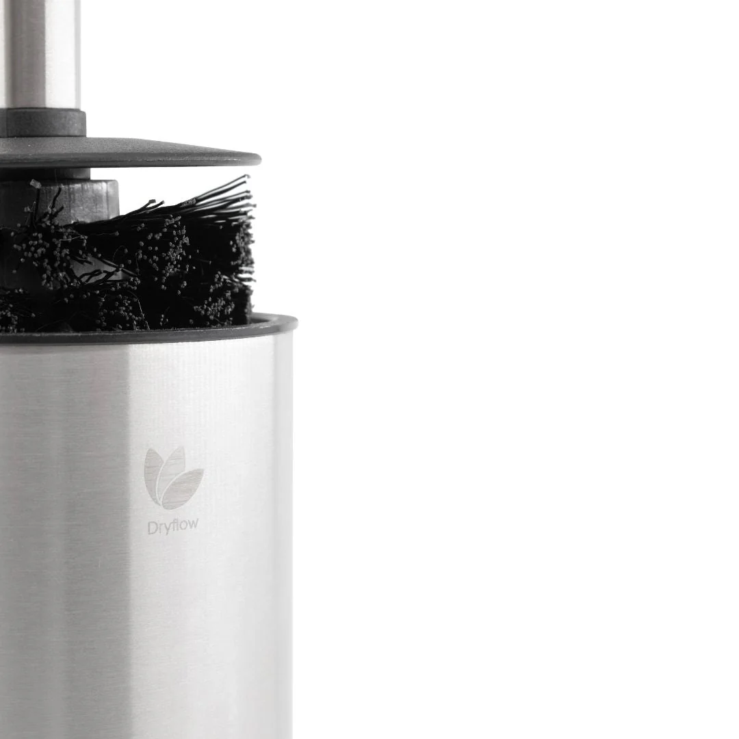 Stainless Steel Free Standing Toilet Brush Set - Image 3