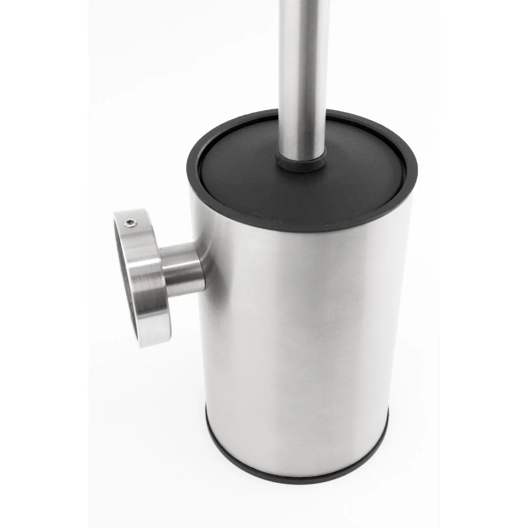 Dryflow Stainless Steel Wall Mounted Toilet Brush Set - Image 7
