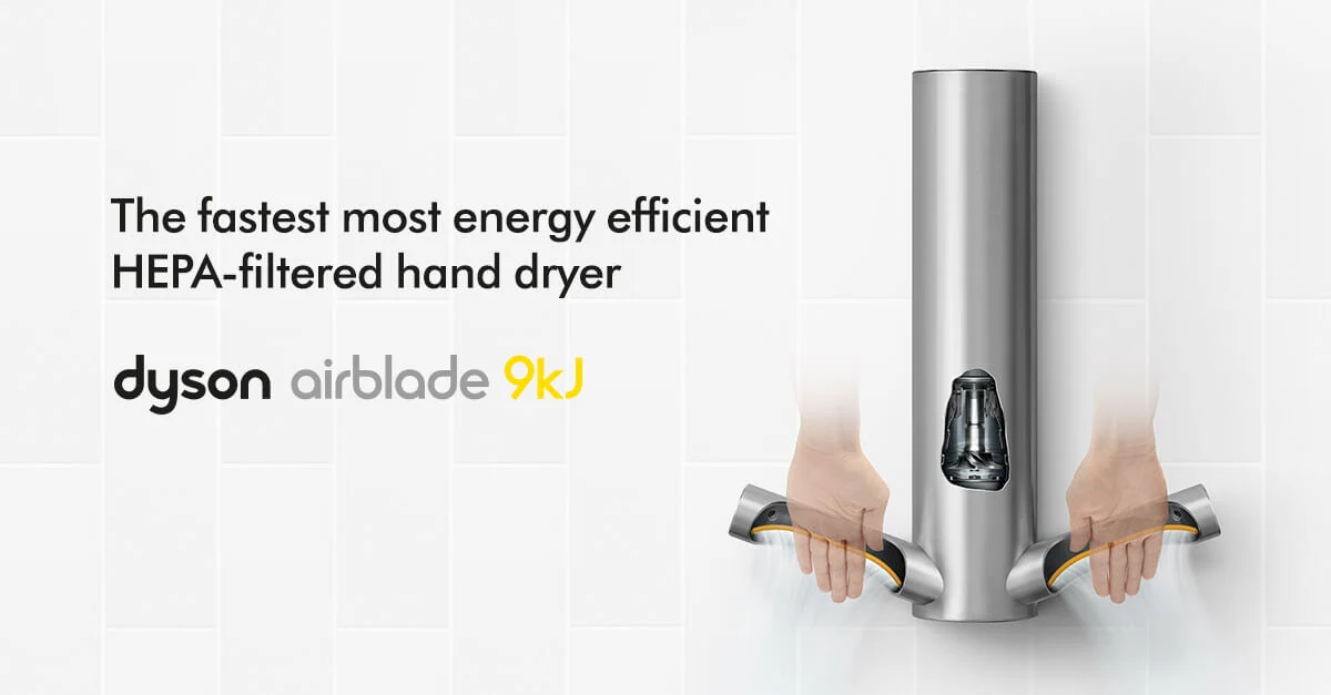 Dyson Airblade 9kJ Hand Dryer HU03 - Image 4