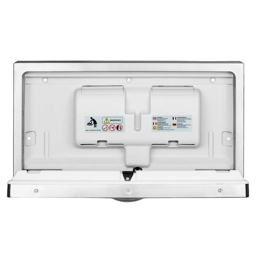 Stainless Steel Horizontal Surface-Mounted Baby Changing Station - Image 3