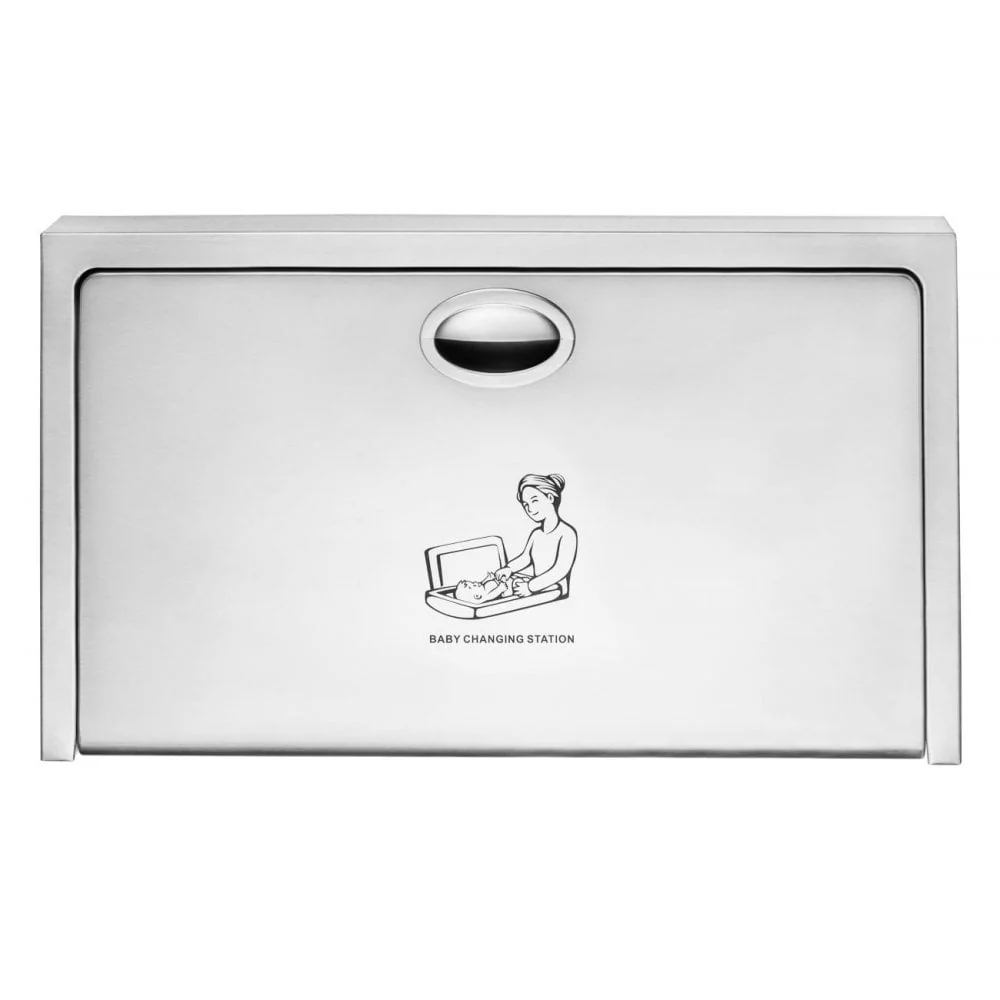 Stainless Steel Horizontal Surface-Mounted Baby Changing Station - Image 4